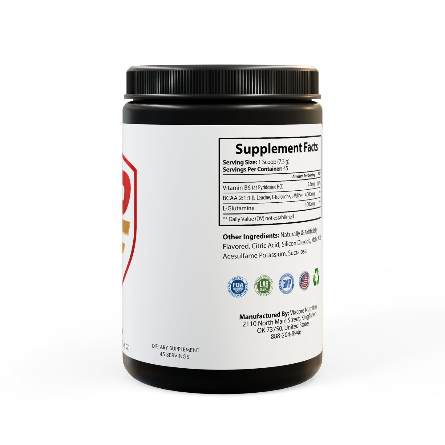 BCAA Supplement, Watermelon (325g, 11.46oz, 45 servings)