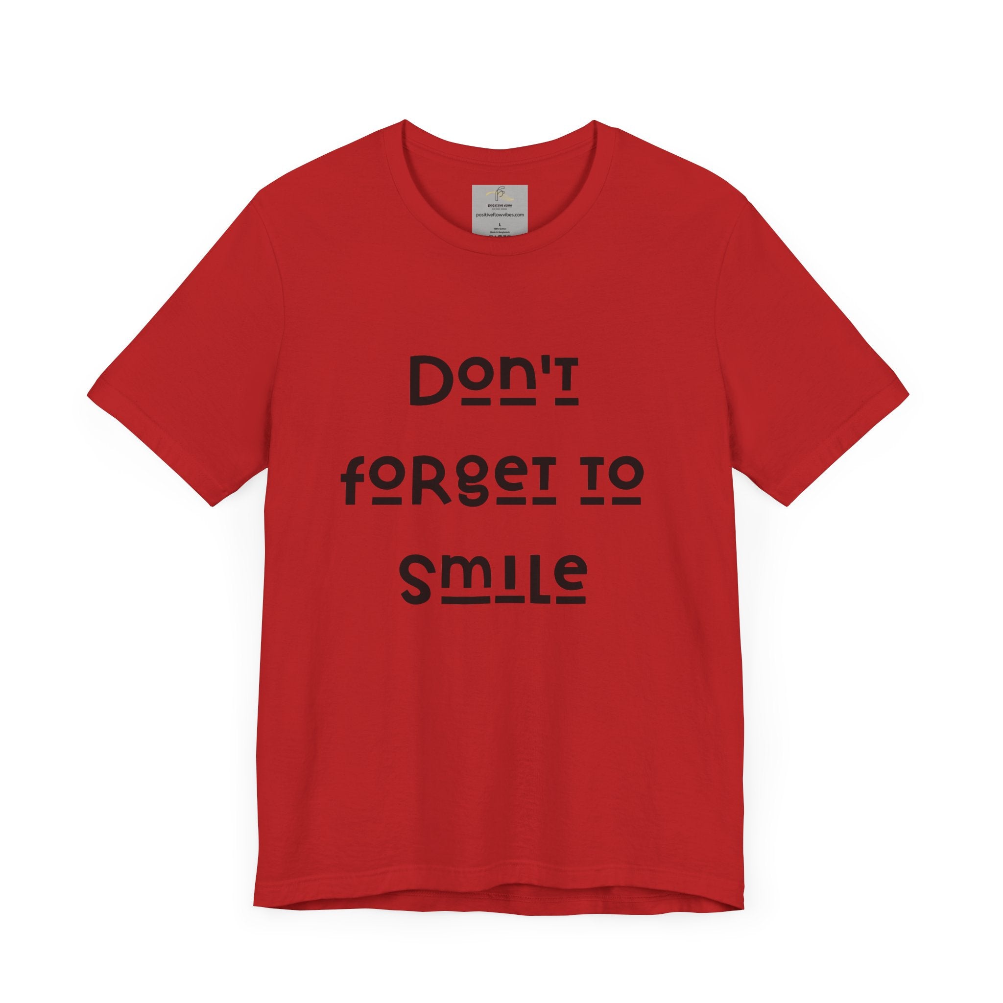 Don't Forget To Smile Jersey Short Sleeve Tee