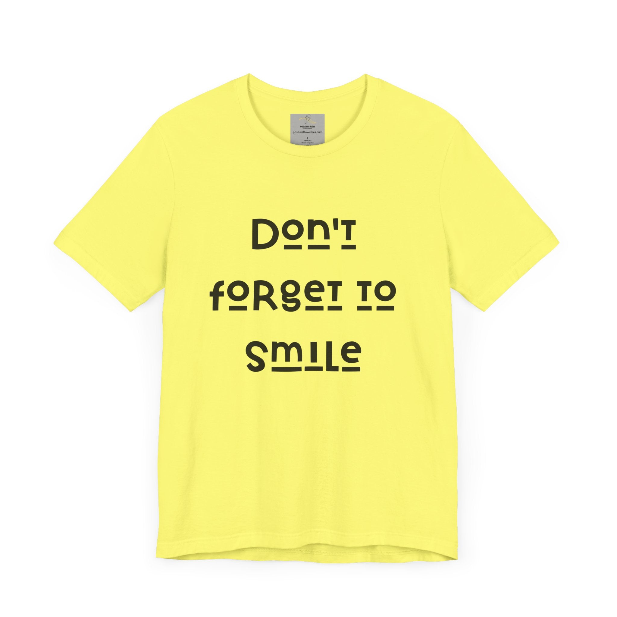 Don't Forget To Smile Jersey Short Sleeve Tee