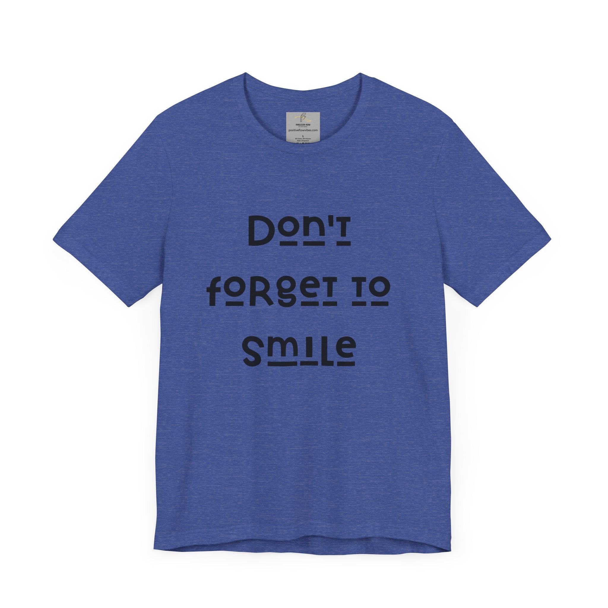 Don't Forget To Smile Jersey Short Sleeve Tee