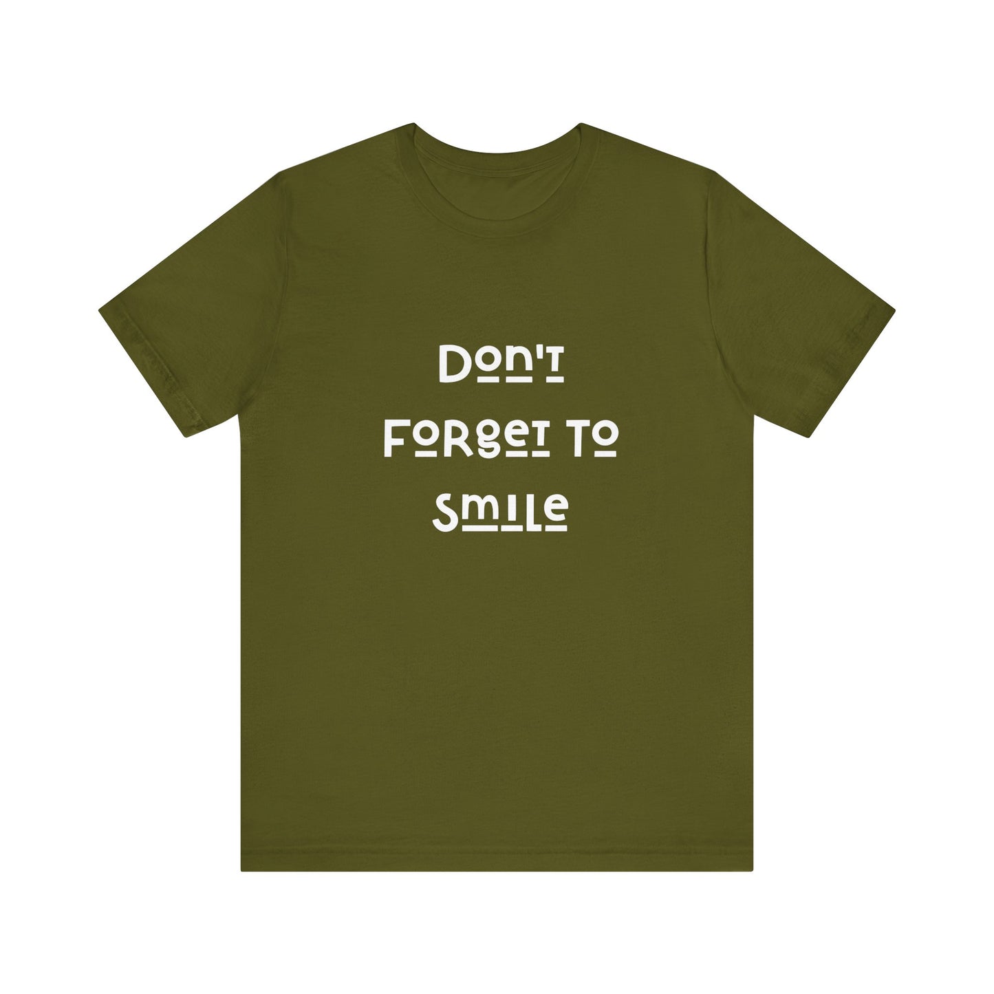 Don't Forget To Smile Jersey Short Sleeve Tee