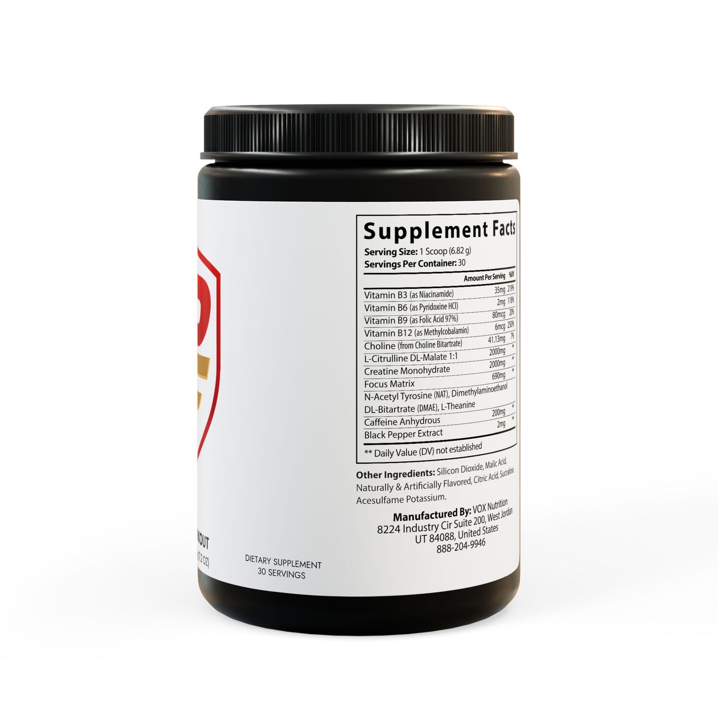 Pre-Workout Supplement, Fruit Punch (204g, 7.1oz)