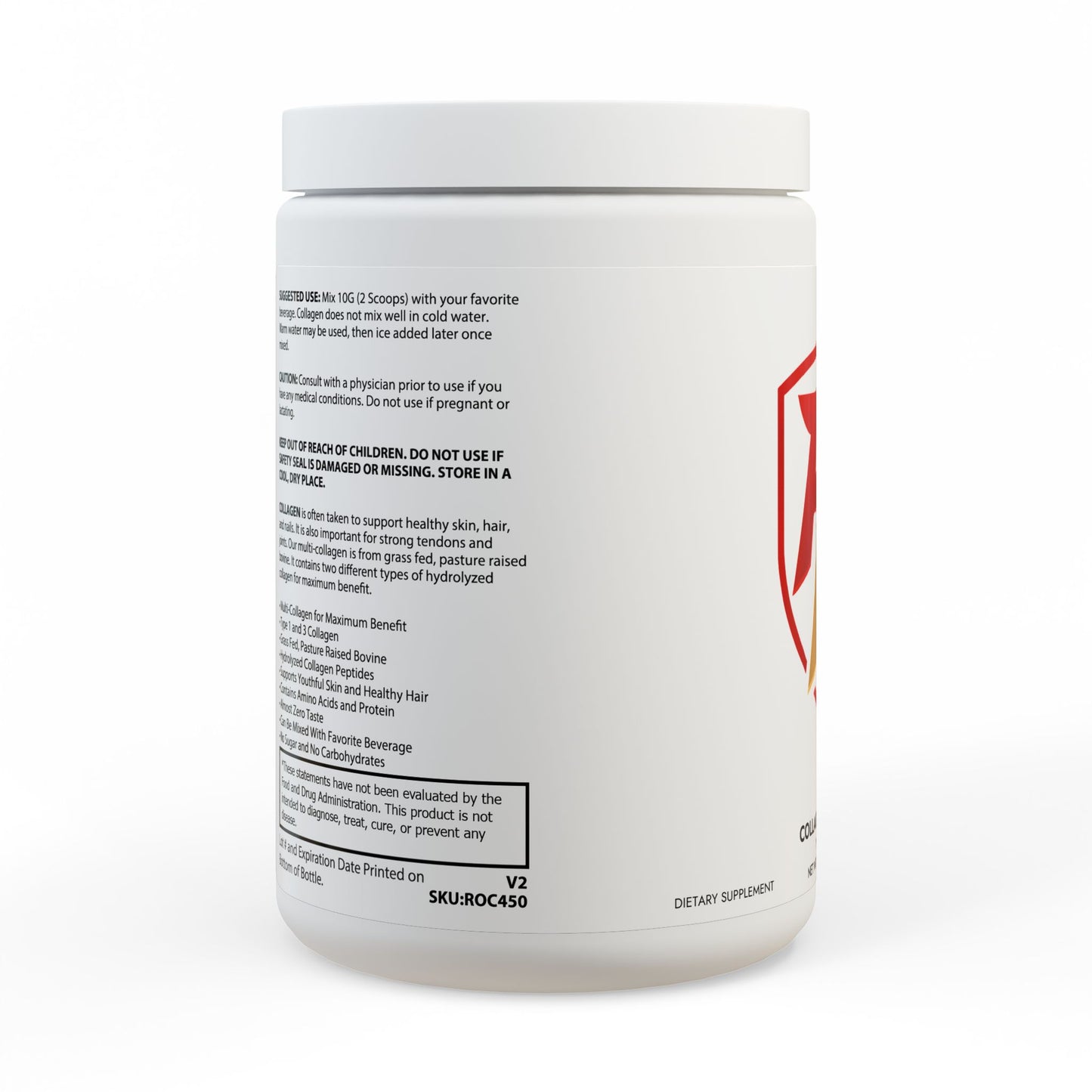 Collagen Peptides Type I & III Supplement (350g, 12.3oz)